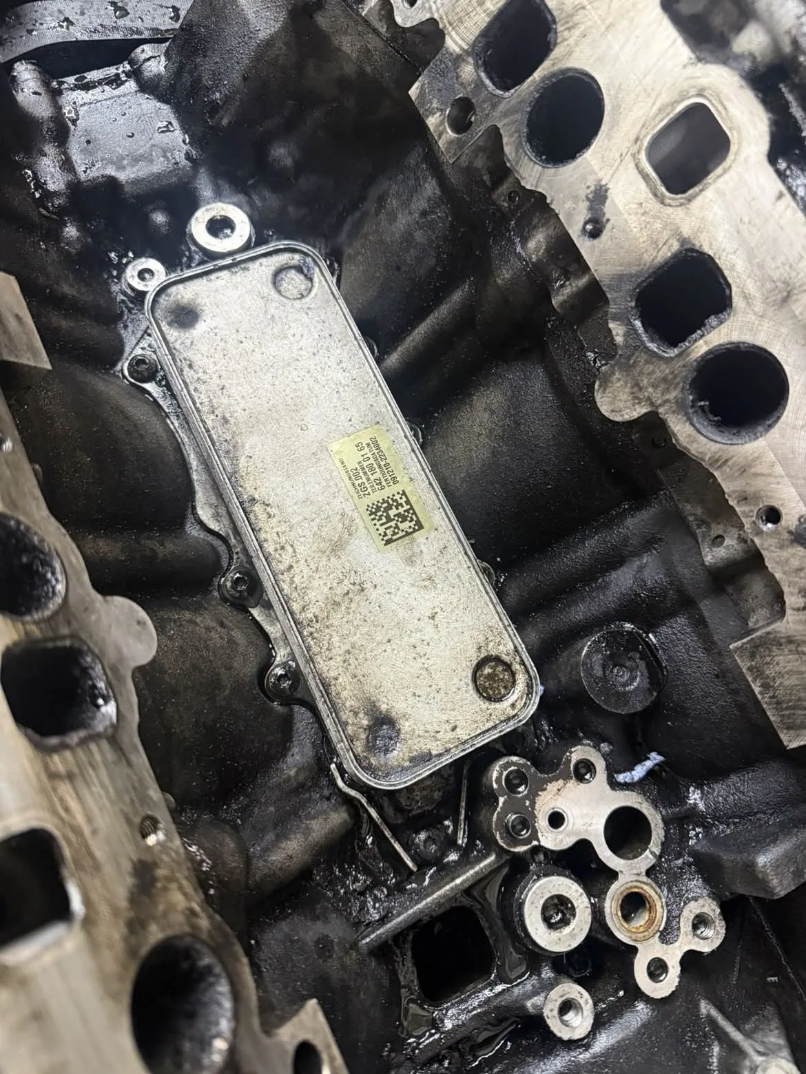 Mercedes OM642 Oil Cooler Seal Replacement