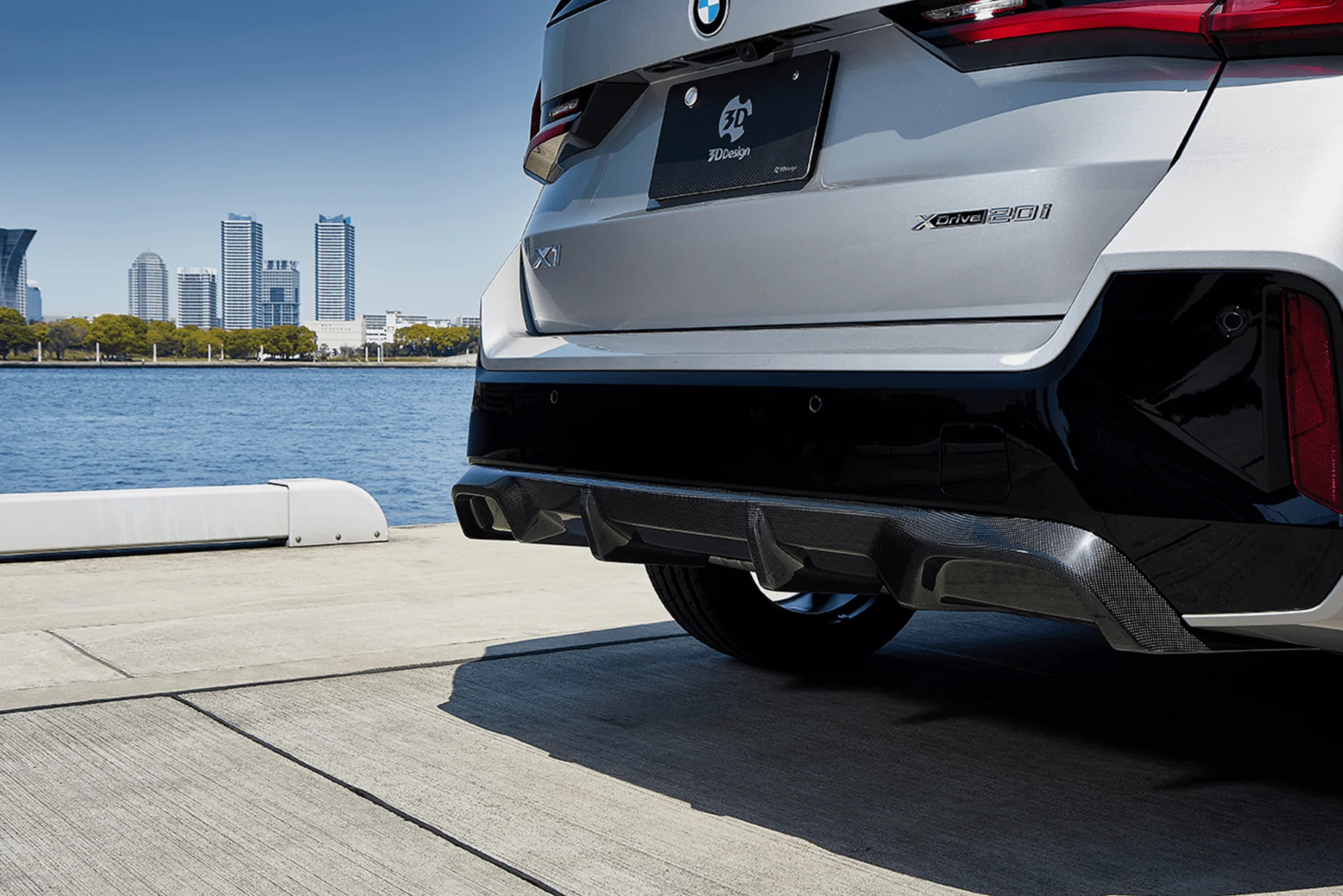 BMW X1 M Sport U11 Carbon Fibre Rear Diffuser by 3D Design (2022+)