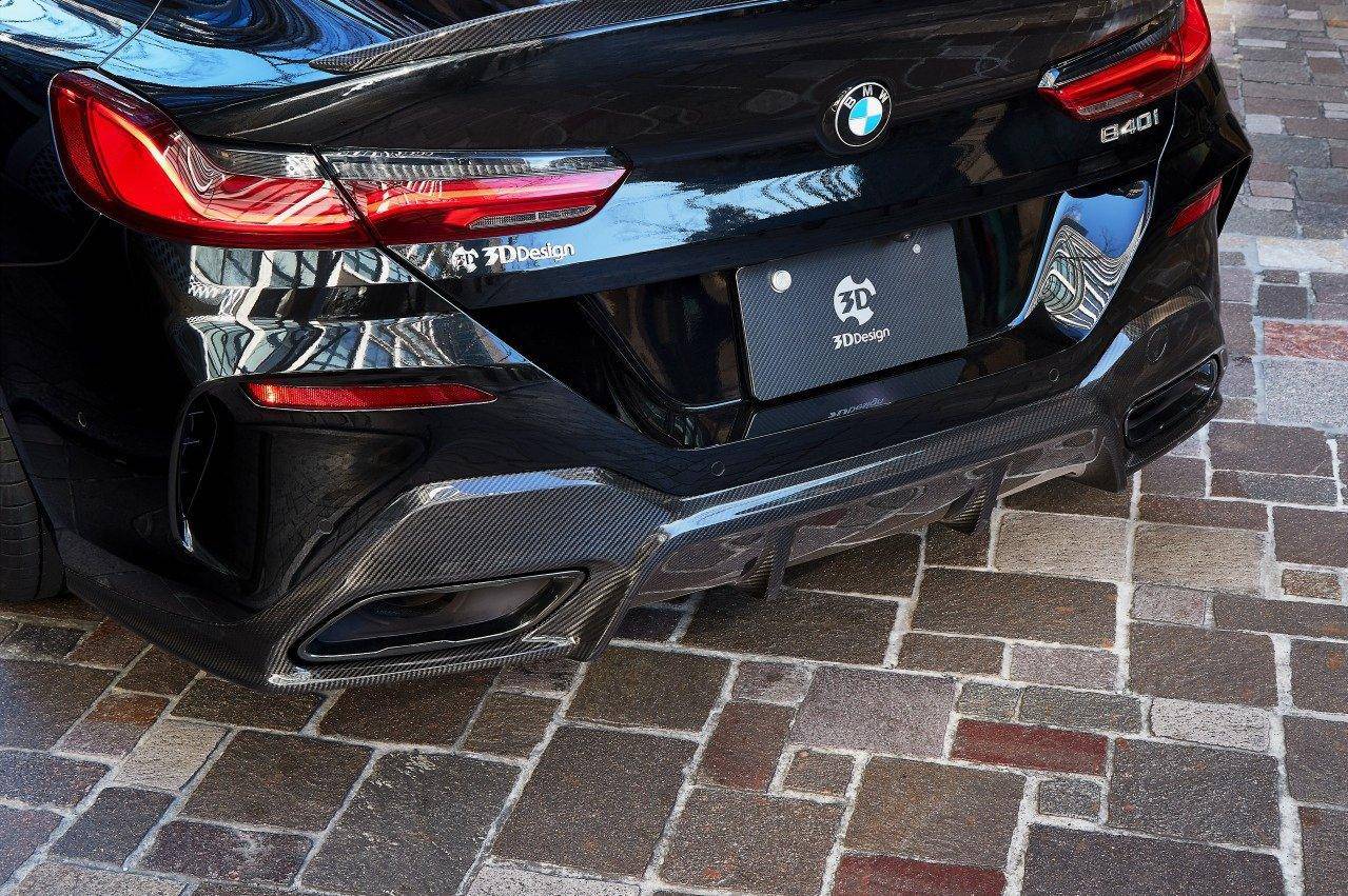 3DDesign Carbon Fibre Rear Diffuser for BMW 8 Series (2019+, G16)