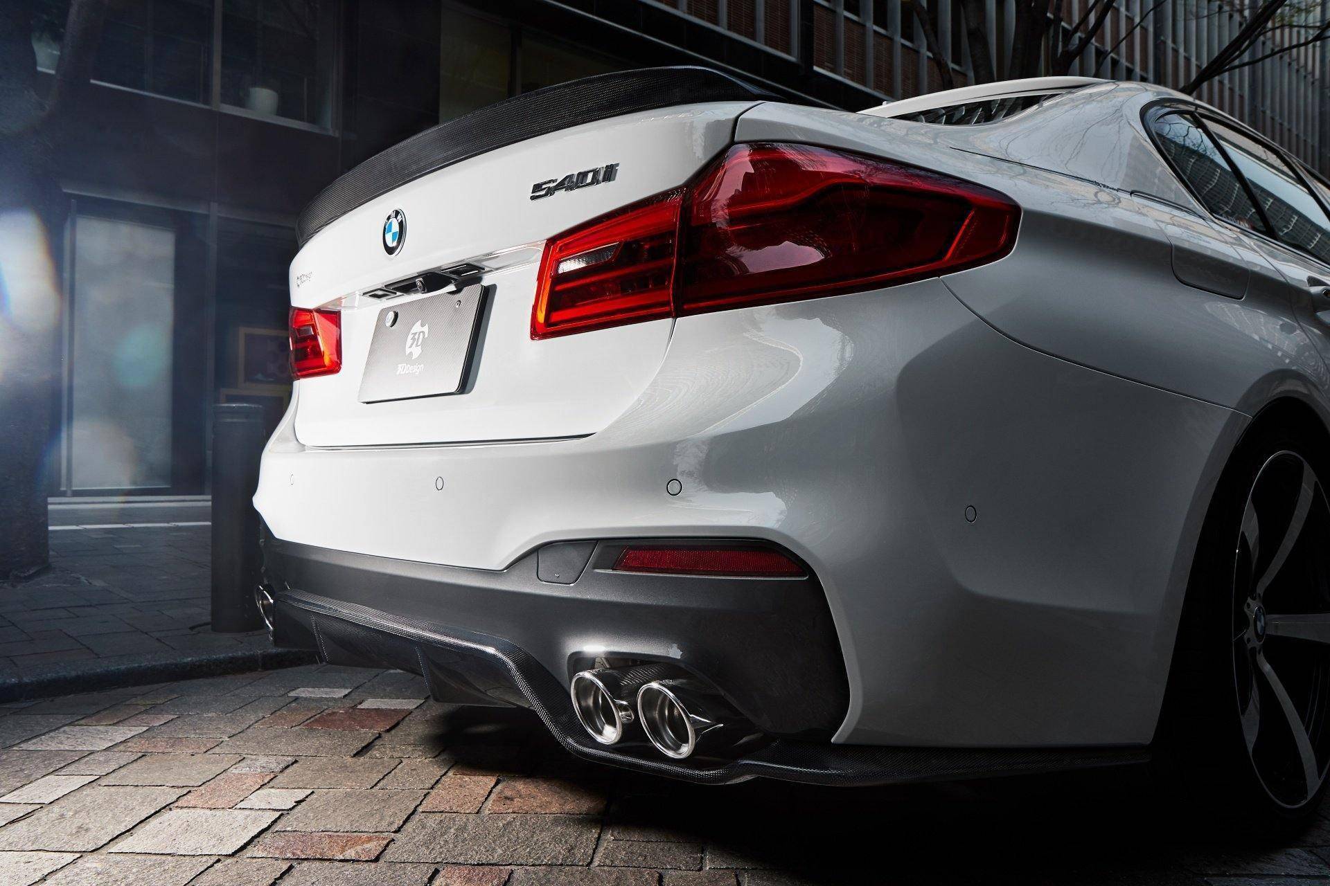 3DDesign Carbon Fibre Type 1 Rear Diffuser For BMW 5 Series M Sport (2017-2023, G30)