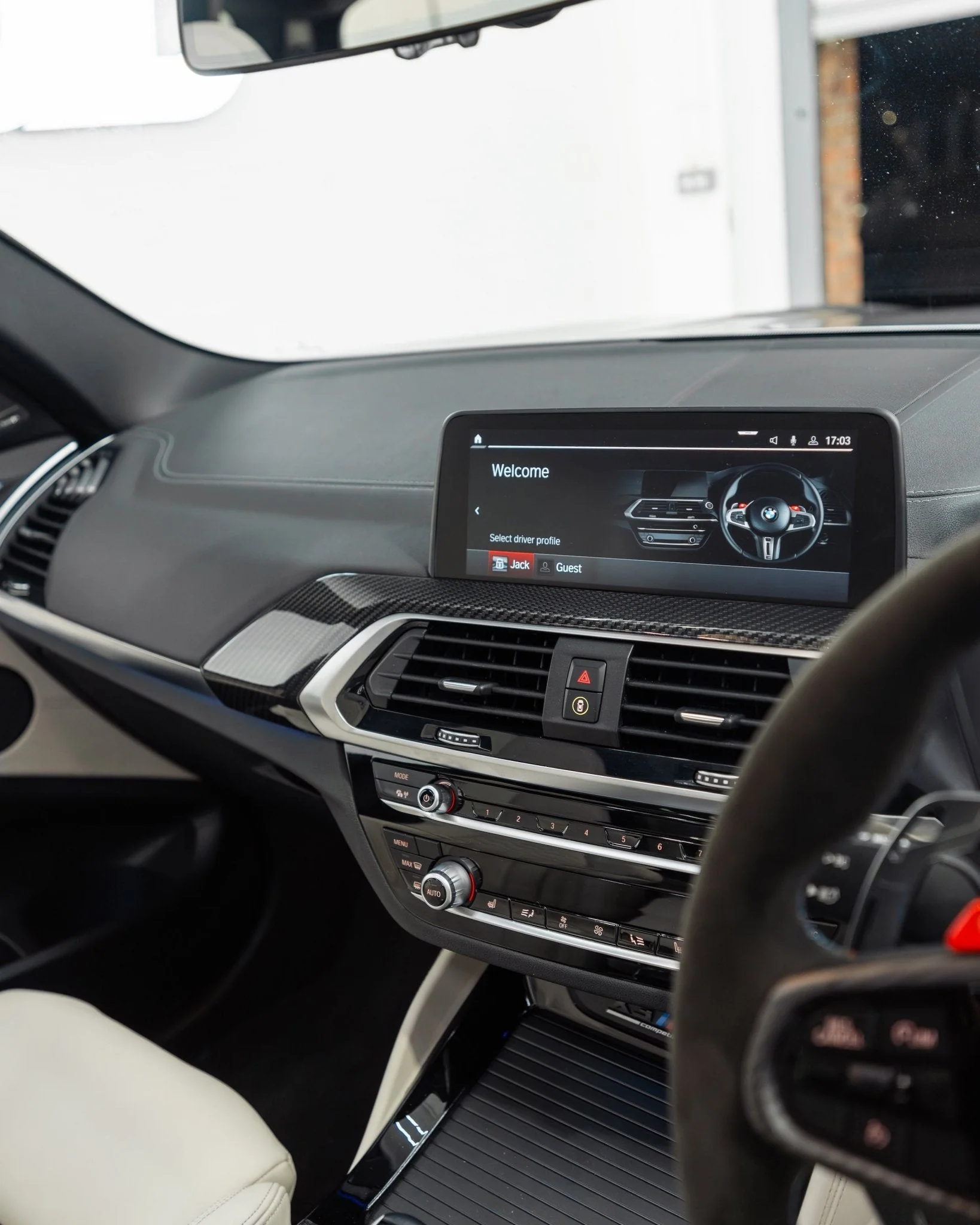 BMW X3M F97 & X4M F97 Carbon Fibre Interior Trim Overlay Set by FORM (2019+)